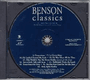 Benson Classics, CD