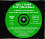 All I Want For Christmas - Split-Track Accompaniment CD