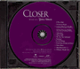 Closer - Split Track Accompaniment CD