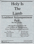 Holy Is The Lamb - LaMar Boschman - CD Accompaniment Tracks + Songbook